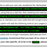 Script.js settings for Boilerplate Admin
